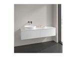 Villeroy und Boch Antao Waschtisch-Unterschrank K37150GF 160x36x50cm, Hahnlochbohrung, Waschbeckenplattenfarbe Lack, glossy white lacquer