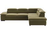 Ecksofa SIT & MORE "Alcudia L-Form, B: 272 cm, Arm- und Kopfteilverstellung, Eckcouch", grün (olive), B:272cm H:73cm T:226cm, 98% Polyester, 2% Polyamid, Sofas, Ecksofa, mit Schlaffunktion, Komfortsitz