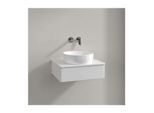 Villeroy und Boch Antao Waschtisch-Unterschrank L07050GF mit Beleuchtung, 1 Auszug, 600 x 190 x 500 mm, Front ohne Struktur, Glossy White Lacquer / Glossy White Lacquer