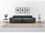 Big-Sofa TRENDMANUFAKTUR "Braga Japandi-Design, mit hochwertigem Kaltschaum, Megasofa, in Cord", grau (anthrazit), B:254cm H:72cm T:107cm, 88% Polyester, 12% Polyacrl, Sofas, Big-Sofa, modernes Big-Sofa, Couch mit hohem Sitzkomfort, 254/72/107 cm (B/H/T)