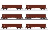 Güterwagen MÄRKLIN "Güterwagen-Set Eas DR - 46919", braun, Modelleisenbahn-Fahrzeuge, Kinder, Kunststoff, Metall, Güterwagen