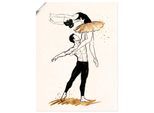 Wandbild OTTO HOME "Ballet I", gold (farbe bild(er): schwarz), B:60cm H:80cm T:0,1cm, Papier, Bilder, Wandbild, als Poster oder Leinwandbild in versch. Größen