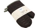 Topfhandschuhe VOSSEN "Scandi Cook", braun (granit), B:18cm L:28cm, Obermaterial: 100% Baumwolle, Topflappen, Topfhandschuhe, mit Silikonbeschichtung im Lobster-Design, Hitzebeständig bis 250