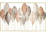 Metallbild BÖNNINGHOFF "HERBSTSTIMMUNG VERSCHIEDENE BLÄTTER 122x76 cm – Deko", bunt (farbe bild(er): schwarz, rot, silber), B:122cm H:76cm T:5,08cm, Metall, Bilder, Metallbild, Wanddekoration