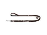 Hunter verstellbare Hundeführleine love braun 1,8 cm