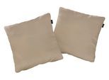 Dekokissen "CR.480", beige (beige, unifarben), B:40cm L:40cm, Leder, CREATION BY ROLF BENZ, Dekokissen_Sitzkissen_Kissenhüllen, Dekokissen, wahlweise in Stoff oder Leder, in drei Größen