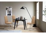 Polsterstuhl STRESSLESS "Laurel", beige (sand paloma, chrom glänzend), B:53cm H:105cm T:60cm, Leder PALOMA: PALOMA ist ein durchgefärbtes Semianilin-Möbelleder mit natürlicher Narbung., Stühle, Polsterstuhl, High Back, Größe M, mit Beinen aus Stahl in Chrom glänzend