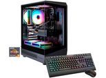 GAMEMAX Gaming-PC "VISTA COC AB 8203 AMD Ryzen 5 7500F 32GB DDR5 1TB SSD RX 9070", schwarz, Microsoft Windows 11 Home (64 Bit), RX 9070, 32 GB RAM 1.000 GB SSD, Desktop-PCs, Windows 11, DDR5 RAM, Gaming-PC