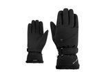 Skihandschuhe ZIENER "KEAKA-Z AQUASHIELD PrimaLoft DAMEN", Damen, Gr. 6, schwarz, Materialmix, Handschuhe Skihandschuhe, wasserdicht, winddicht, atmungsaktiv, extra warm, Plüschfutter