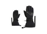 Skihandschuhe ZIENER "GASTIANU-Z AQUASHIELD", Herren, Gr. 10.5, schwarz, Materialmix, Handschuhe Skihandschuhe, wasserdicht, winddicht, atmungsaktiv, lange Stulpe