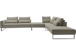 Musterring "JustB PM100 bequem, modern, elegant und viel Platz, bodenfrei" mit Zwischenhocker, wahlweise mit Funktion und Kissen, Maße 290 x 398