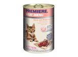 PREMIERE Meat Menu Nassfutter Kitten Rind und Putenherzen 24x400 g