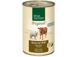 REAL NATURE Nassfutter Hund, Senior, Lamm und Kalb 24x400 g