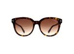 Tom Ford Ronde Dames Donker Havana Bruin Kleurverloop Olivia FT0914