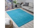 Muratap Loca shaggy vloerkleed turquoise hoogpolig- 200x290 cm