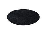 Muratap Basic rond shaggy vloerkleed antraciet hoogpolig- 200 cm rond