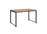 Ambia Garden Loungetisch, Natur, Schwarz, Holz, Metall, Akazie, vollmassiv, rechteckig, 100x42x60 cm, Loungemöbel, Loungetische