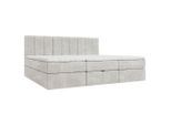 Esposa Familienbett , Beige , Kunststoff , H3 , 270x200 cm , gepolstertes Kopfteil, Stoffauswahl, Topper geteilt, In verschiedenen Grössen erhältlich, Box mit integrierter Matratze, Familienbett , Schlafzimmer, Bett, Familienbetten