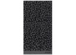 Joop! Duschtuch , Graphitfarben , Textil , Animalprint , 80x150 cm , Made in Germany, Oeko-Tex® Standard 100 , saugfähig, Aufhängeschlaufe, strapazierfähig, durchgefärbt, angenehm weich, hochwertige Qualität , Heimtextilien, Badtextilien, Duschtuch