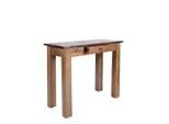 Mid.you , Braun, Naturfarben , Holz , Teakholz , massiv , 1 Schublade(n) Schubladen , rechteckig , 80x40x78 cm ,