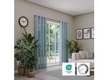 Vorhang NEUTEX FOR YOU "Libre-ECO", blau, B:142cm H:200cm, Jacquard, Polyester, Gardinen, Vorhang, Breite 142 cm, nach Maß