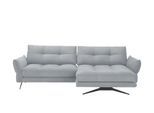 switch Ecksofa mit Sitztiefenverstellung Roda ¦ grau ¦ Maße (cm): B: 280 H: 87 T: 177.0