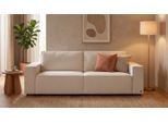 LOUNGE Schlafsofa in Creme Ecru von BRUNO | Großzügig & seitlich ausklappbar