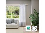 Vorhang nach Maß NEUTEX FOR YOU "EVA", weiß, B:800cm H:225cm, Obermaterial: 100% Polyester, Gardinen nach Maß, Vorhang nach Maß, Uni-Voile mit elegantem Glanz