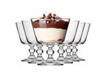 Krosno Glass Eisbecher,, Transparent, Glas, 6-teilig, 0.48 L, leicht zu reinigen, Essen & Trinken, Geschirr, Schalen & Schüsseln, Dessertschalen