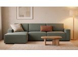 LOUNGE Ecksofa in Waldgrün von BRUNO | Mit Schlaffunktion & Stauraum