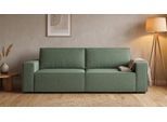 LOUNGE Schlafsofa in Grün von BRUNO | Groß, bequem & seitlich ausklappbar