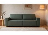 LOUNGE Schlafsofa in Waldgrün von BRUNO | Großzügig & seitlich ausklappbar