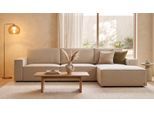 LOUNGE Ecksofa in Beige von BRUNO | Mit Schlaffunktion & Stauraum
