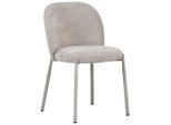 Stylife Stuhl, Beige, Textil, Rundrohr, 46x80x60 cm, Stoffauswahl, Esszimmer, Stühle, Esszimmerstühle, Vierfußstühle