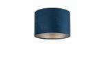 Leuchtenschirm Velour, Dunkelblau, Metall, Textil, zylindrisch, E27, 24 cm, Lampen & Leuchten, Innenbeleuchtung, Lampenschirme