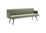 Johann Jakob Sitzbank, Olivgrün, Metall, 2-Sitzer, 206x85x69 cm, Goldenes M, Oeko-Tex® Standard 100, DGM-Klimapakt, DGM-Emissionslabel, Fußauswahl, Lederauswahl, Stoffauswahl, Esszimmer, Bänke, Sitzbänke