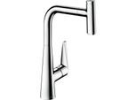 hansgrohe Talis Spültisch-Einhebelmischer 72826000 mit Ausziehauslauf, 1jet, 4,4 l/min, chrom
