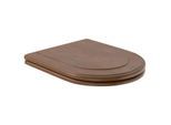 Villeroy & Boch Hommage WC-Sitz 9926K100 Birke massiv/Nussbaum gebeizt, Scharniere chrom