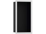 hansgrohe XtraStoris Wandnische 56095700 30x15x10cm, mit Designrahmen, mattschwarz, mattweiß