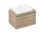 hansgrohe Xelu Q Waschtischunterschrank 54056000 780x485x550mm, mit Schubkasten, Eiche Natur, chrom