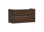 hansgrohe Xelu Q Waschtischunterschrank 54038000 1180x605x475mm, 2 Schubladen, Nussbaum dunkel, chrom