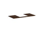 hansgrohe Xelu Q Konsole 54096630 1180 x 550 mm, Ausschnitt 500 x 480 mm, Nussbaum dunkel