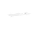 hansgrohe Xelu Q Konsole 54124050 1360 x 550 mm, Ausschnitt rechts, Aufsatzwaschtisch mit Hahnloch, weiß hochglanz