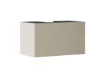 hansgrohe Xevolos E Waschtischunterschrank 54191390 980x555x550mm, 2 Schubladen, sandbeige matt, bronze Struktur