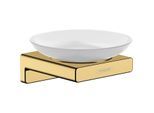 hansgrohe AddStoris Seifenhalter 41746990 Wandmontage, Glas, Metall, polished gold optic