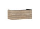 hansgrohe Xelu Q Waschtischunterschrank 54084700 1180x485x550mm, 2 Schubkästen, Eiche Natur, mattweiß