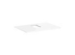 hansgrohe Xelu Q Konsole 54120050 780 x 550 mm, Ausschnitt mittig, Aufsatzwaschtisch mit Hahnloch, weiß hochglanz