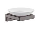 hansgrohe AddStoris Seifenhalter 41746340 Wandmontage, Glas, Metall, brushed black chrome
