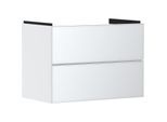hansgrohe Xevolos E Waschtischunterschrank 54178320 780x555x475mm, 2 Schubladen, mattweiß, weiß metallic