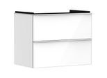 hansgrohe Xelu Q Waschtischunterschrank 54027700 780x605x475mm, 2 Schubladen, weiß hochglanz, mattweiß